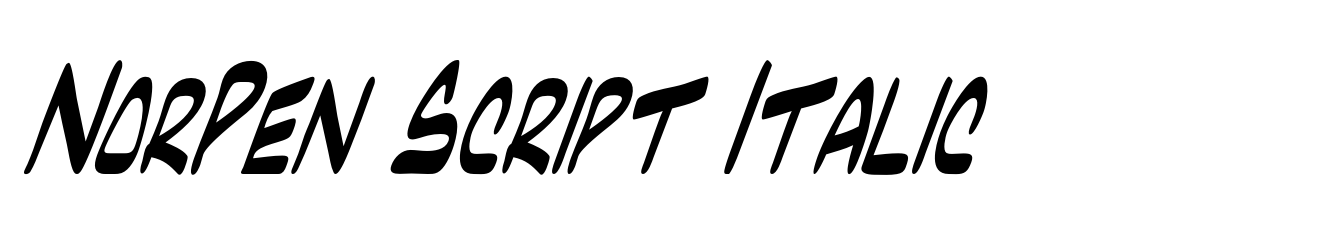NorPen Script Italic
